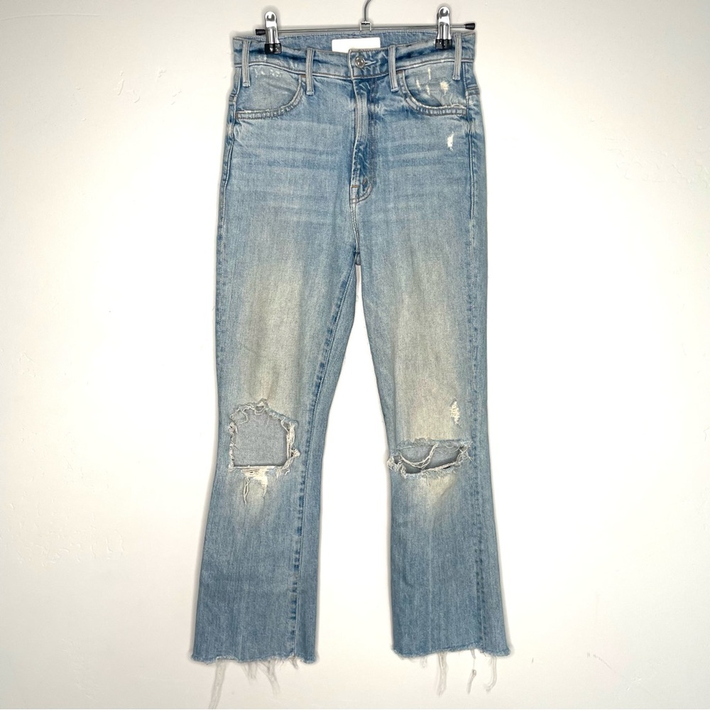 MOTHER Superior The Hustler Ankle‎ Fray in Rope’s End Size 24 Distressed Jeans